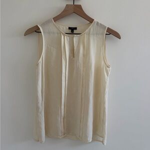 Talbots Silk Sleeveless Blouse – Ivory / Cream